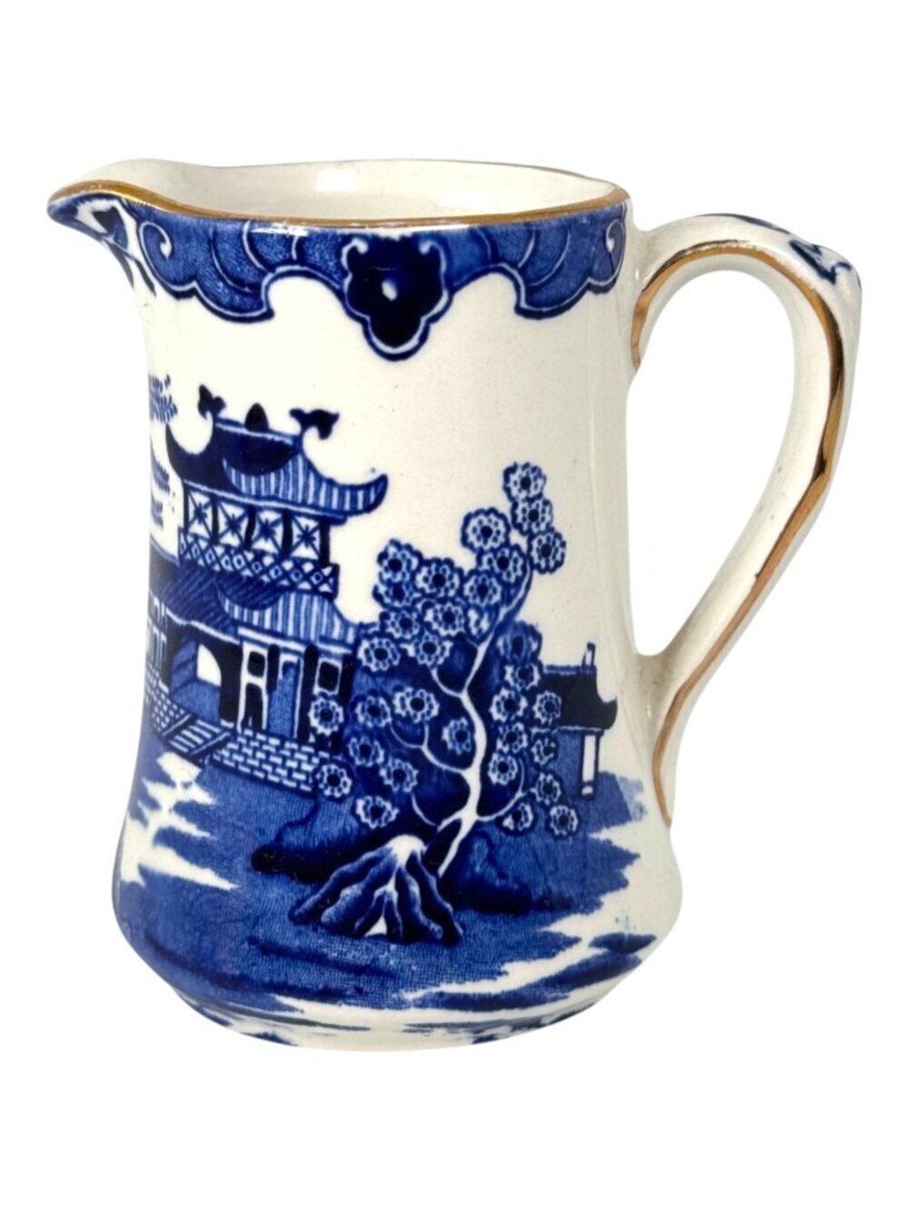 Burleigh Ware Blue Willow Small Tea Creamer Dinnerware Tableware UK England